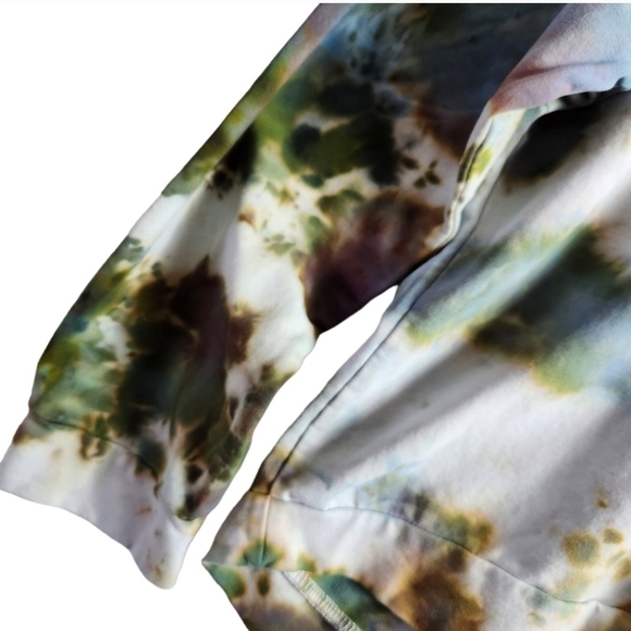 OOAK🔹️Custom Dyed Crop Hoodie Cotton/Spandex Womens Medium - Picture 4 of 8